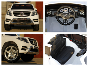 Masinuta electrica copii Mercedes GLK 2 x 35W, alba [7]