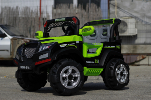 Masinuta electrica pentru copii POLICE BBH-318, verde [2]