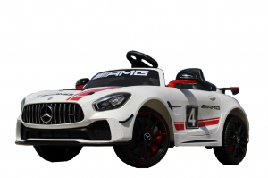 Masinute electrice - Masinura electrica sport copii alba, Mercedes GT-R