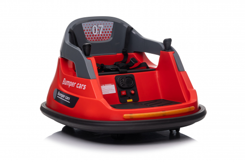 Masinuta busitoare pentru copii, Kinderauto Bumper, telecomanda control parental,  70W 12V, culoare rosie [19]