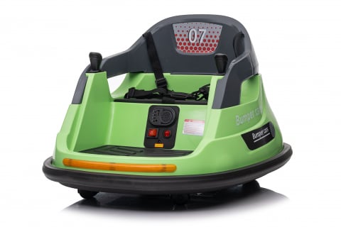 Masinuta busitoare cu telecomanda, Kinderauto Bumper, 70W 12V, verde [10]