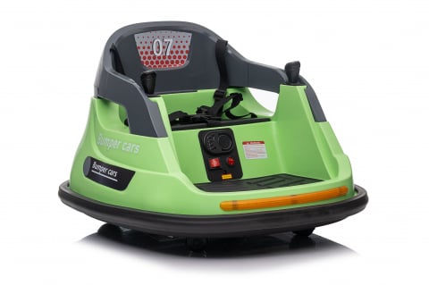Masinuta busitoare cu telecomanda, Kinderauto Bumper, 70W 12V, verde [16]