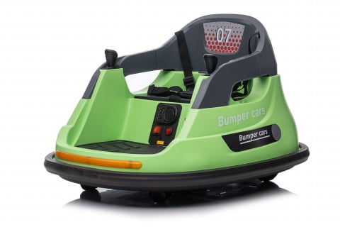 Masinuta busitoare cu telecomanda, Kinderauto Bumper, 70W 12V, verde [8]