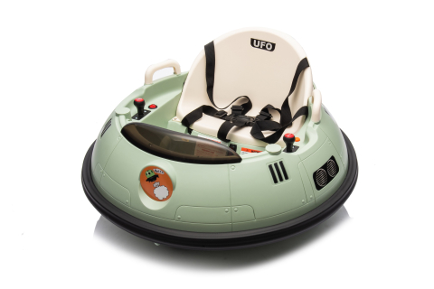 Masinuta busitoare cu telecomanda, Kinderauto UFO 360, 80W 12V, culoare verde [5]
