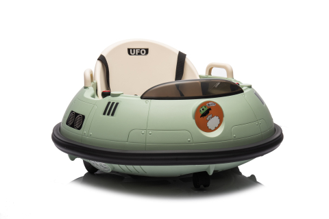 Masinuta busitoare cu telecomanda, Kinderauto UFO 360, 80W 12V, culoare verde [21]