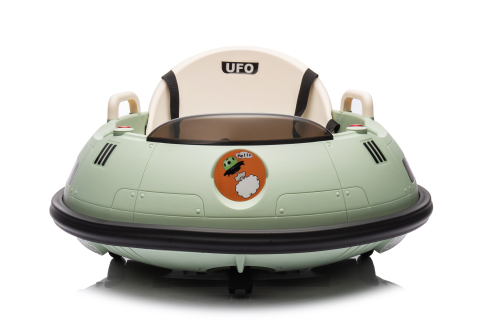 Masinuta busitoare cu telecomanda, Kinderauto UFO 360, 80W 12V, culoare verde [1]