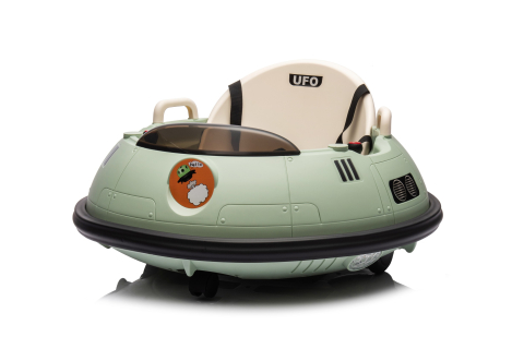 Masinuta busitoare cu telecomanda, Kinderauto UFO 360, 80W 12V, culoare verde [9]