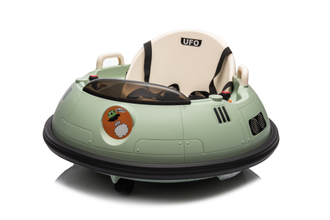 Masinuta busitoare cu telecomanda, Kinderauto UFO 360, 80W 12V, culoare verde [31]