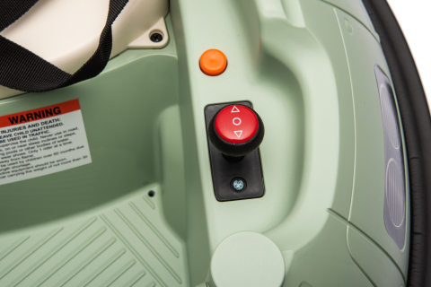 Masinuta busitoare cu telecomanda, Kinderauto UFO 360, 80W 12V, culoare verde [20]