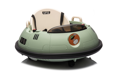 Masinuta busitoare cu telecomanda, Kinderauto UFO 360, 80W 12V, culoare verde [26]