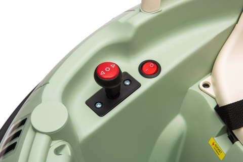 Masinuta busitoare cu telecomanda, Kinderauto UFO 360, 80W 12V, culoare verde [10]