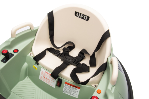 Masinuta busitoare cu telecomanda, Kinderauto UFO 360, 80W 12V, culoare verde [16]