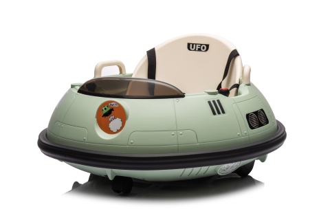 Masinuta busitoare cu telecomanda, Kinderauto UFO 360, 80W 12V, culoare verde [11]