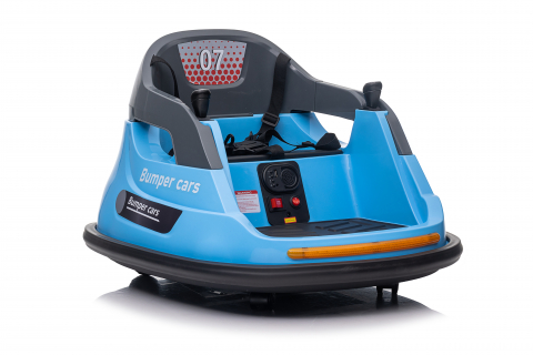 Masinuta busitoare, Kinderauto Bumper 70W 12V, telecomanda control parental,  culoare albastra [9]