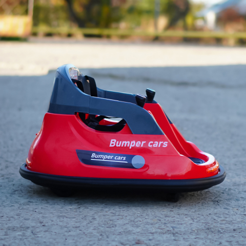 Masinuta busitoare pentru copii, Kinderauto Bumper, telecomanda control parental,  70W 12V, culoare rosie [3]