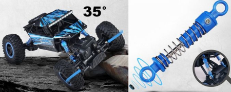 Masinuta RC cu telecomanda scara 1:18, max. 20km/h, rosie [5]