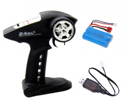 Masinuta RC Monster Truck cu telecomanda, Land Buster, 45km/h, 4x4 [5]