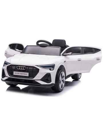 Masinuta electrica copii Audi E-tron Sportback, 4x4, 12V 140W, culoare alba [15]