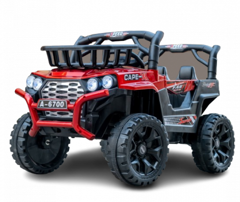 Masinute electrice - Masinuta electrica copii 4x4, rosu, Kinderauto CAPE-X
