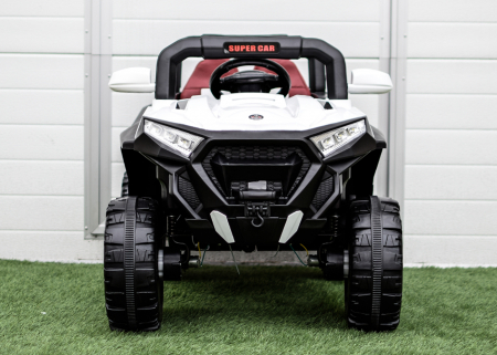Masinuta electrica copii 4x4, alb, Kinderauto SuperCar [1]