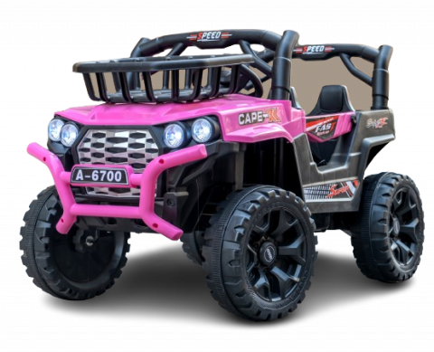 ATV & UTV Electrice - Masinuta electrica pentru copii, 4x4, Kinderauto CAPE-X, 100W, 12V, telecomanda, scaun tapitat, roz