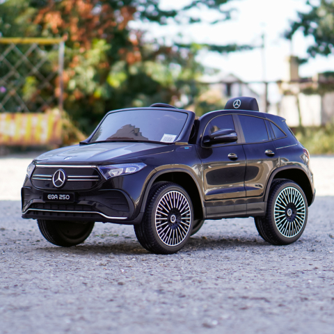 Masinuta electrica 4x4, pentru copii, Mercedes EQA 140W 12V premium, culoare Negru [8]