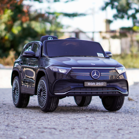 Masinuta electrica 4x4, pentru copii, Mercedes EQA 140W 12V premium, culoare Negru [9]