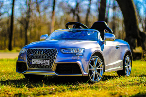 Masinuta electrica Audi RS5 2x35W STANDARD 12V MP3 #Gri [5]