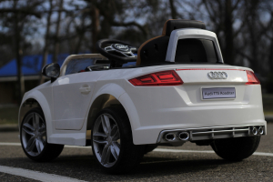 Masinuta electrica pentru copii premium Audi TTS, alba [10]