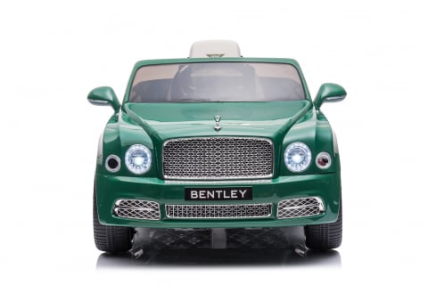 Masinuta electrica pentru copii Bentley Mulsanne 90W cu roti moi si scaun tapitat, verde [22]