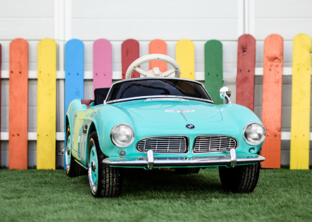 Masinuta electrica Bmw 507 Oldtimer 70W PREMIUM #Albastru [3]