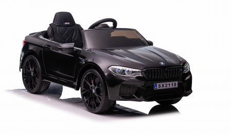 Masinuta electrica Bmw M5 Competition, baterie 24V 14Ah, 500W, scaun tapitat, dotari Premium, Drift, negru [16]