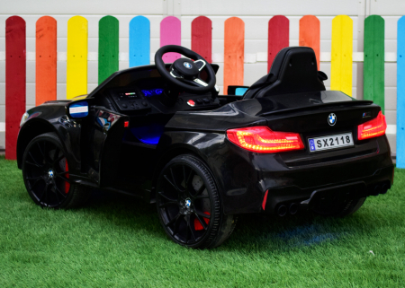 Masinuta electrica Bmw M5 Competition, baterie 24V 14Ah, 500W, scaun tapitat, dotari Premium, Drift, negru [3]
