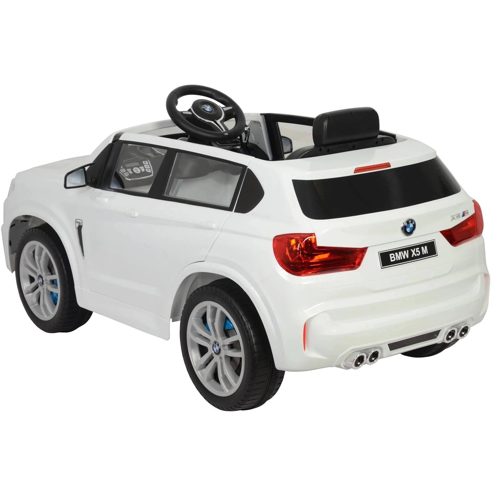 Masinuta electrica pentru copii 2-8 ani BMW X5M, alba, 90W, 12V [3]