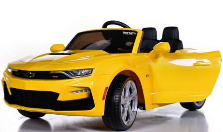 Masinute electrice - Masinuta electrica pentru copii Chevrolet Camaro 2SS 90W 12V PREMIUM #Galben