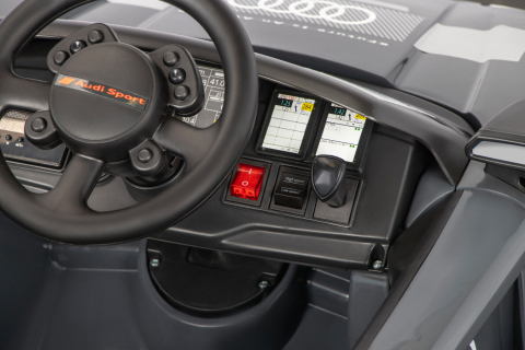 Masinuta electrica pentru copii, Audi RS Q E-tron 80W 12V 7Ah, premium, culoare gri [8]