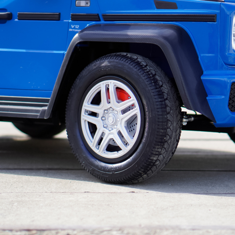 Masinuta electrica copii 5-14 ani, Mercedes G650 Maybach XXL, 24V 14Ah, 2 locuri, roti gonflabile, albastra [13]