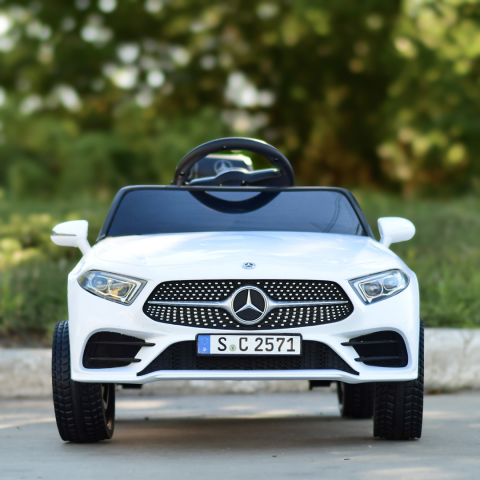 Masinuta electrica copii Mercedes CLS350 50W 12V PREMIUM #Alb [2]