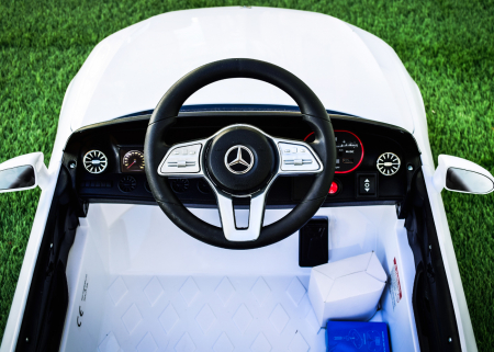 Masinuta electrica copii Mercedes CLS350 50W 12V PREMIUM #Alb [16]