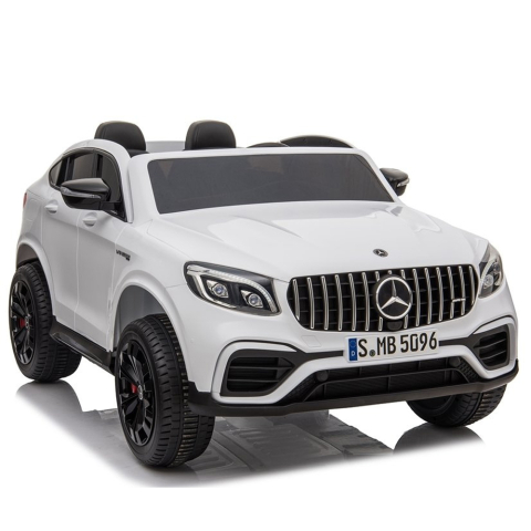 Masinute electrice - Masinuta electrica copii Mercedes GLC63s AMG, tractiune 4x4, 180W, 12V 14Ah, echipare premium, alba