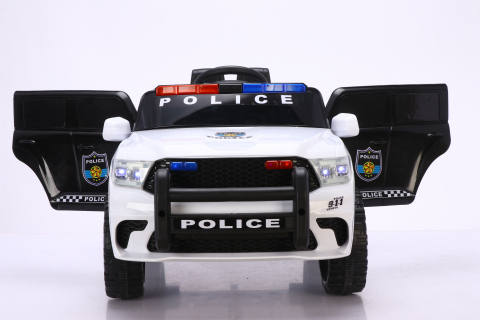 Masinuta electrica de politie, Kinderauto POLICE 911 120W 12V 7Ah premium, alba [19]