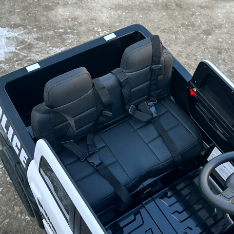 Masinuta electrica de politie pentru 2 copii, DODGE RAM 2500 REBEL, 400W, 24V, echipare, premium, neagra [13]