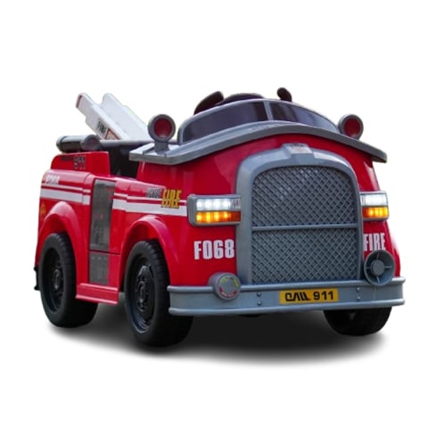 Masinute electrice - Masinuta electrica de pompieri Kinderauto PATROL BJJ306 70W 12V, culoare Rosu