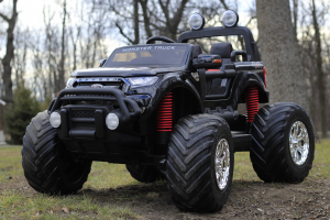 Masinuta electrica FORD MONSTER TRUCK 4x4 PREMIUM 180W #Negru [1]