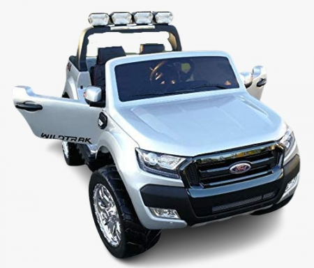 Masinute electrice - Masinuta electrica Ford Ranger 4x4 180W cu ROTI MOI #Silver metalic