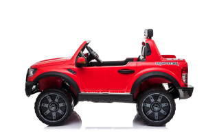 Masinuta electrica Ford Ranger 90W 12V cu Scaun TAPITAT #Rosu [1]