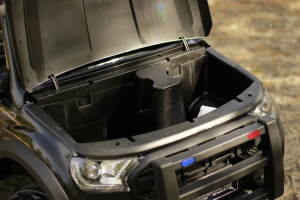 Masinuta electrica Ford Ranger POLICE 90W cu Scaun TAPITAT #Negru [4]