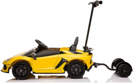 Masinuta electrica Lamborghini SVJ cu hoverboard, Galben [16]
