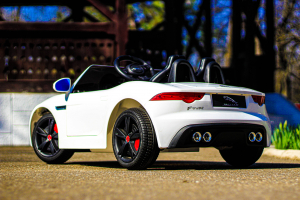 Jaguar F Type pentru copii, masinuta electrica, alb [4]