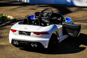 Jaguar F Type pentru copii, masinuta electrica, alb [12]